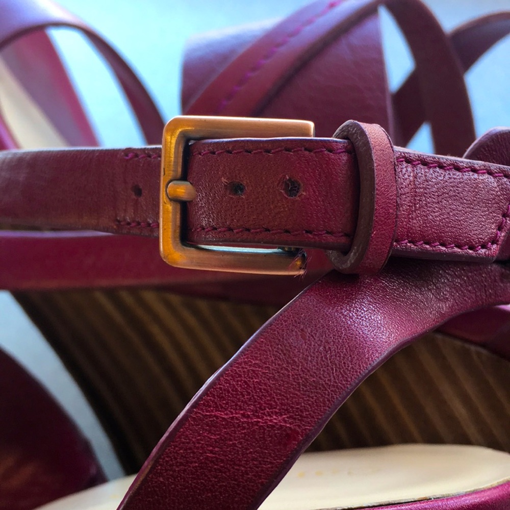 Cole Haan Wedge Raspberry Fuchsia Red Us 8 - image 4